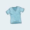 V-Neck T-Shirt - blue